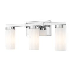 Z-Lite Danica 3 Light Vanity in Chrome color, Steel frame