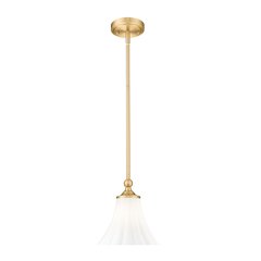 Z-Lite 1 Light Pendant, Modern Gold