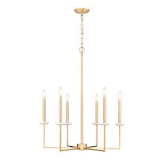 Z-Lite 6 Light Chandelier, Mordern Gold