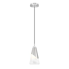 Z-Lite Aimie 1 Light Pendant, Brushed Nickel