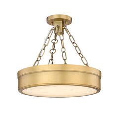 Z-Lite 1 Light Semi Flush Mount