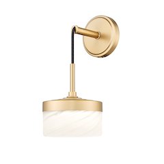 Z-Lite 1 Light Wall Sconce, Modern Gold