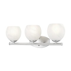 Z-Lite 3 Light Vanity, Brushed Nickel