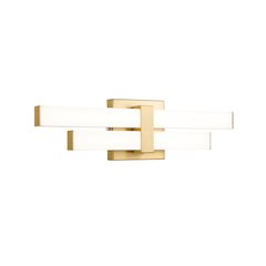 Z-Lite Zane 2 Light Vanity in Modern Gold Frame Finish