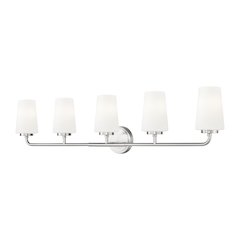 Z-Lite Montford 5 Light Vanity in Brushed Nickel color, Steel frame