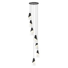 Z-Lite Aimie 7 Light Chandelier, Matte Black