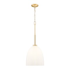Z-Lite Naya 1 Light Pendant in Modern Gold color, Steel frame