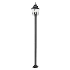 Z-Lite 3 Light Outdoor Post Mounted Fixture, Sand Black