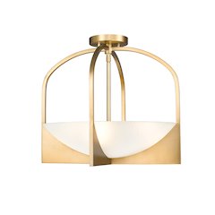 Z-Lite 4 Light Semi Flush Mount