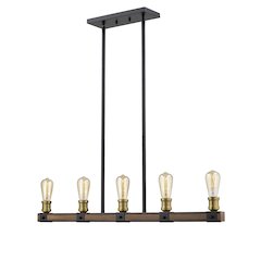 Z-Lite 5 Light Linear Chandelier