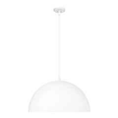 Z-Lite 3 Light Pendant, Matte White