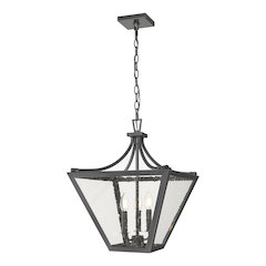 Z-Lite 3 Light Chandelier, Iron Ore