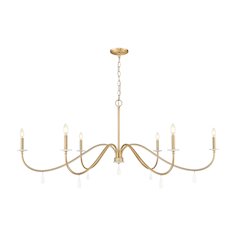 Z-Lite 6 Light Chandelier, Mordern Gold