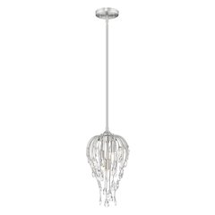 Z-Lite 3 Light Pendant, Brushed Nickel