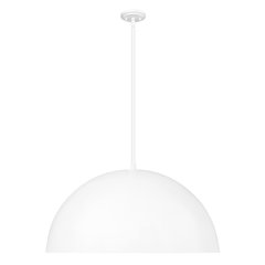 Z-Lite 3 Light Pendant, Matte White