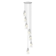 Z-Lite Aimie 7 Light Chandelier, Brushed Nickel
