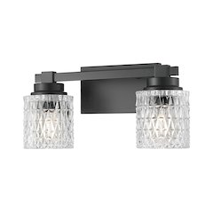 Z-Lite 2 Light Vanity, Matte Black