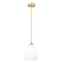 Z-Lite Oren 1 Light Pendant in Modern Gold color, Steel frame