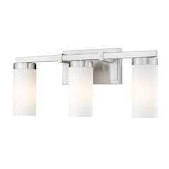 Z-Lite Danica 3 Light Vanity in Brushed Nickel color, Steel frame