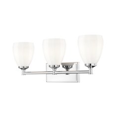Z-Lite Oren 3 Light Vanity in Chrome  color, Steel frame