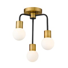 Z-Lite 3 Light Semi Flush Mount