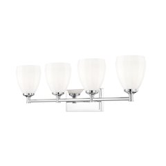 Z-Lite Oren 4 Light Vanity in Chrome  color, Steel frame
