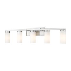 Z-Lite Danica 5 Light Vanity in Brushed Nickel color, Steel frame