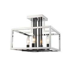 Z-Lite 4 Light Semi Flush Mount