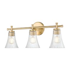 Z-Lite Belle 3 Light Vanity in Modern Gold color, Steel frame