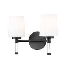 Z-Lite 2 Light Vanity, Matte Black
