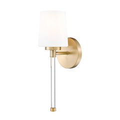 Z-Lite 1 Light Wall Sconce, Modern Gold