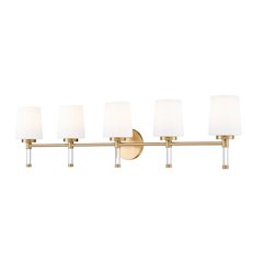 Z-Lite 5 Light Vanity, Modern Gold