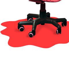 Red Sploshmat Crafts, Kids and Classrooms Floor Mat for Hard Floor - 40" x 40"