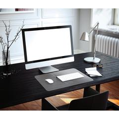 Desktex Crystal Clear Vinyl Rectangular Desk Pad - 20" x 36"