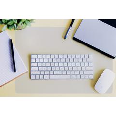 Pack of 2 Clear Polycarbonate Desk Pads - 17" x 22"
