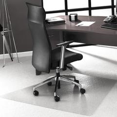 Polycarbonate Corner Workstation Chair Mat for Carpets up to 1/2" - 48" x 60"
