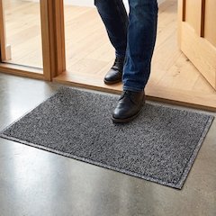 Doortex Twistermat Indoor Entrance Mat, Black / White - 16" x 24"