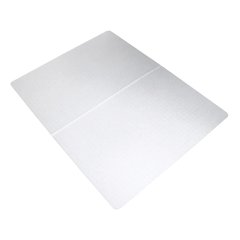 Cleartex Polypropylene Rectangular Foldable Chair Mat for Carpets - 35" x 46"