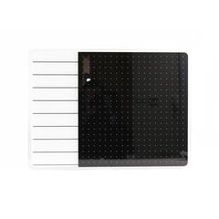Glacier White & Black Plan & Grid Glass Dry Erase Board - 17" x 23"