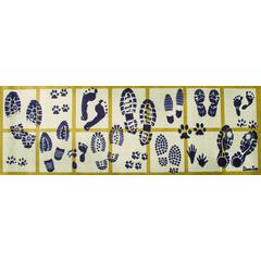 Shoe Design Long Indoor Entrance Runner - 20" x 55"