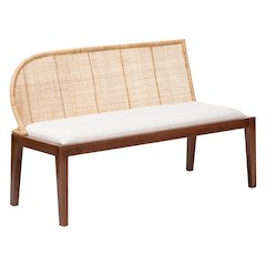 Okinawa 3-Piece Dining Nook Set - L-Shaped Rattan Corner Benches