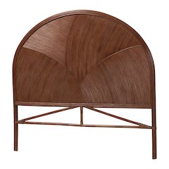 Seana Bohemian Dark Brown Rattan Queen Size Standalone Headboard