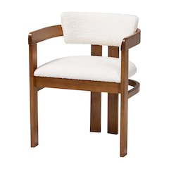 Carice Modern Cream Boucle Dining Chair
