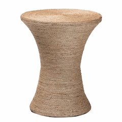 Cady Japandi Natural Jute Side Table