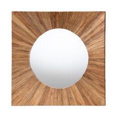 Mosa Bohemian Pealed Grasscloth Accent Mirror