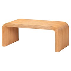 Guevara Bohemian Light Honey Fluted Rattan Coffee Table
