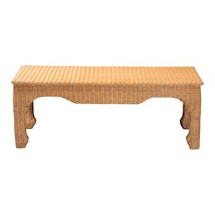 Abena Ming Style Natural Rattan Coffee Table