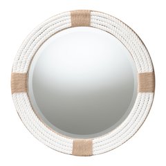 Makya Round  Woven Rope Mirror - Coastal Mirror