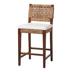 Alise Seagrass Counter Stool
