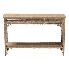 Ganit Handwoven Seagrass Console Table - Entryway Table